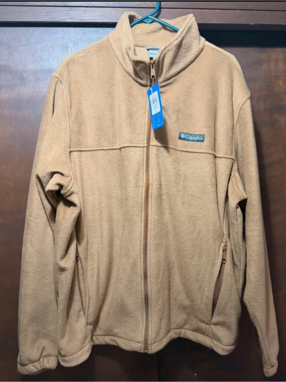 Columbia Men’s Camel/Tan Full-Zip Fleece Jacket